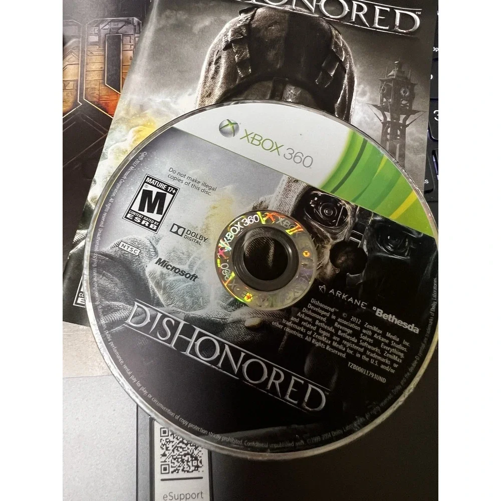 Dishonored Microsoft Xbox‎ 360 Action Stealth Game Bethesda CIB Complete